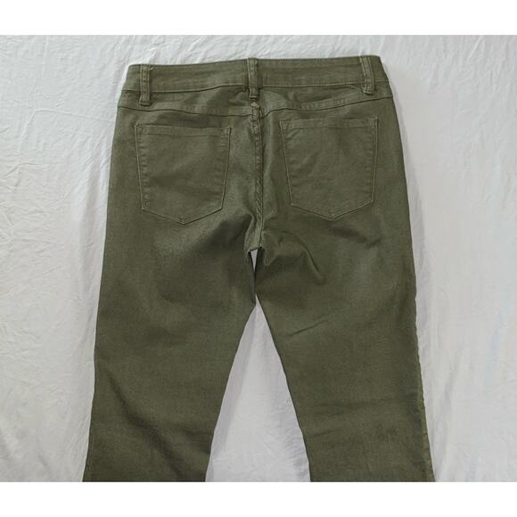 Prana Kara Lightweight 5-Pocket Stretch Organic Cotton Jeans. Olive, Women's 27. - Picture 8 of 9